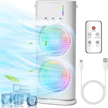 پنکه مه پاش شارژی Double-ended Spray Fan(اصل دارای رقص نور_ضمانت سلامت و اصالت کالا) gallery2