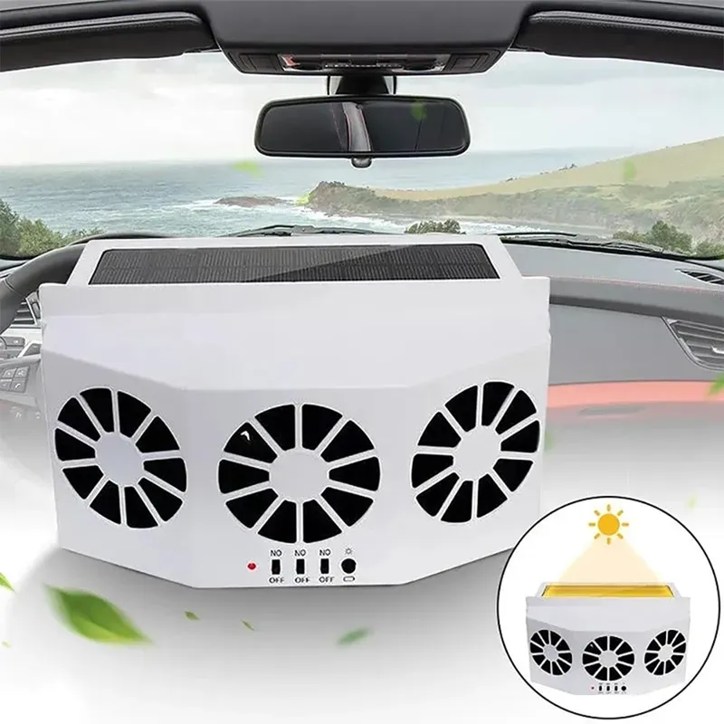 فن تهویه هوا خودرو انرژی خورشیدی SOLAR Power CAR Ventilation FAN(ضمانت کالا) gallery1