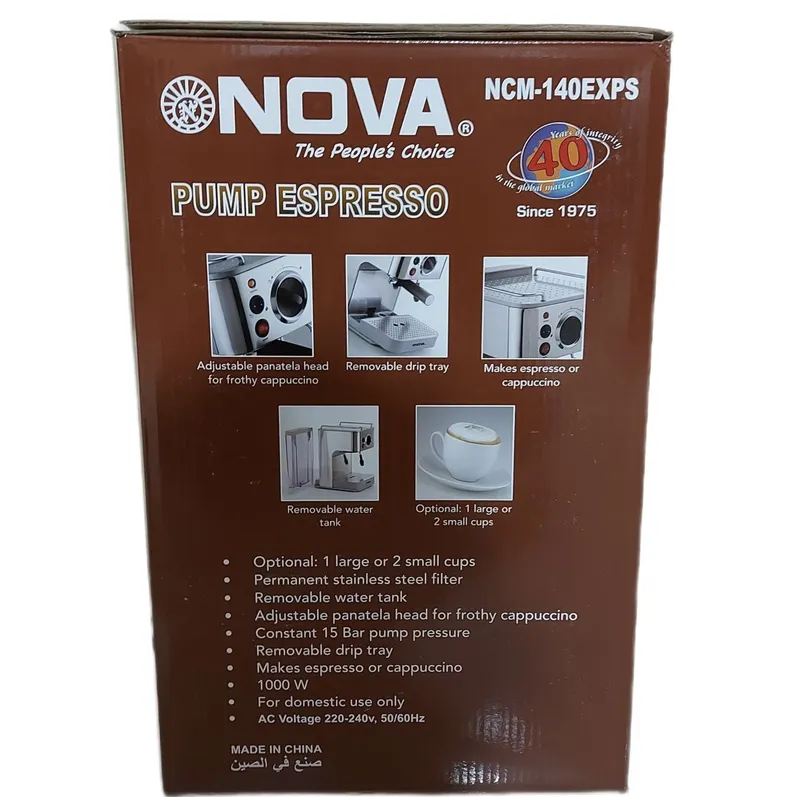 اسپرسوساز نوا مدل NOVA NCM-140EXPFاصلی درجه یک gallery2