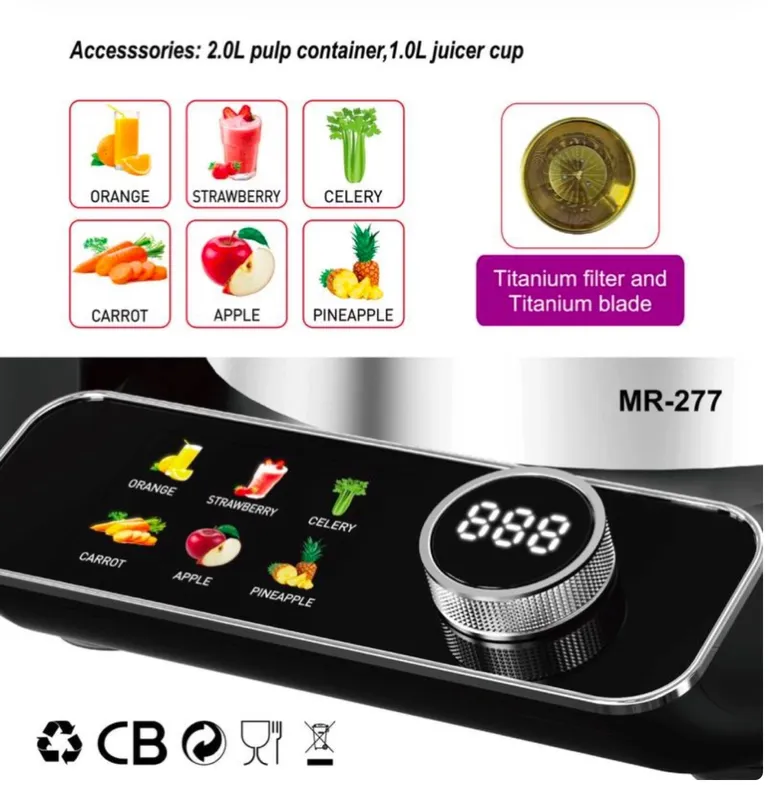 آبمیوه گیر تک کاره مایر مدل MR_277 gallery2