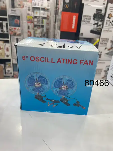 پنکه گیره دار خودرو Oscillating سایز 6 اینچ 12 ولت