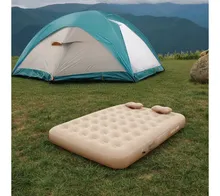 تشک بادی شارژی گرین لاین همراه با پمپ شارژی مدل GMT-200 Green Lion GMT-200 Automatic Inflatable Mattress - Beige gallery2
