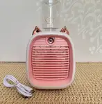 پنکه مه پاش شارژی رومیزی طرح گربه | Rechargeable Desk Mist Fan with Cat Desi thumb 2