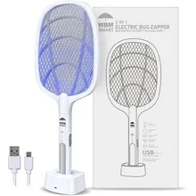 پشه کش راکتی شارژی دو کاره با پایه Mosquito killer Racket KLZ gallery1