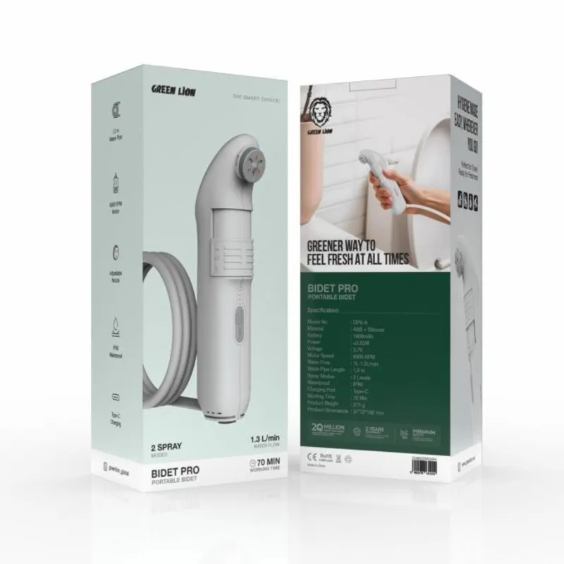بیده مسافرتی شارژی گرین لاین مدل Bidet Pro ا Green Lion Bidet Pro Portable 5.55W with 2 Spray Modes اصل gallery2