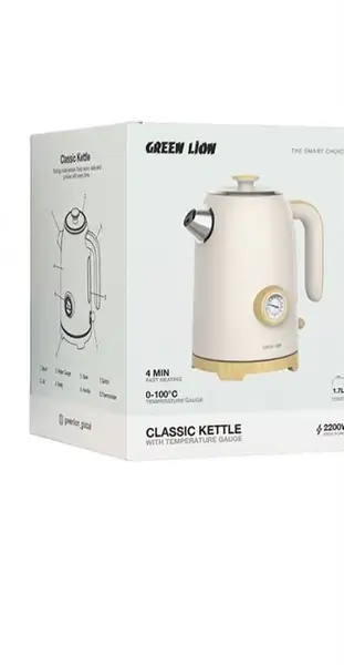 کتری برقی گرین لاین مدل Classic Kettle GNCLKETLEBG Gree