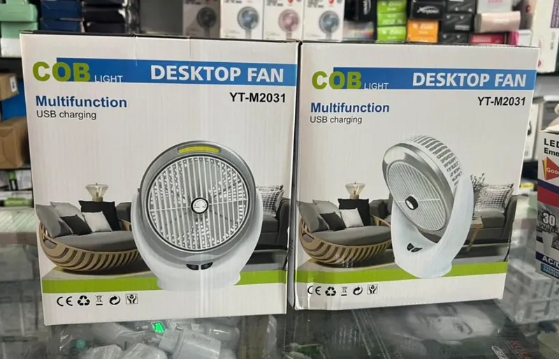 پنکه رومیزی چراغدار مدل دسکتاپ فن کد YT-M2031 gallery3