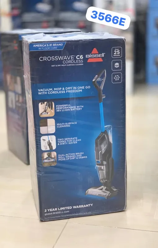 جاروشارژی و زمین شوی بیسل مدل CROSSWAVE C6 CORDLESS 3566E gallery2