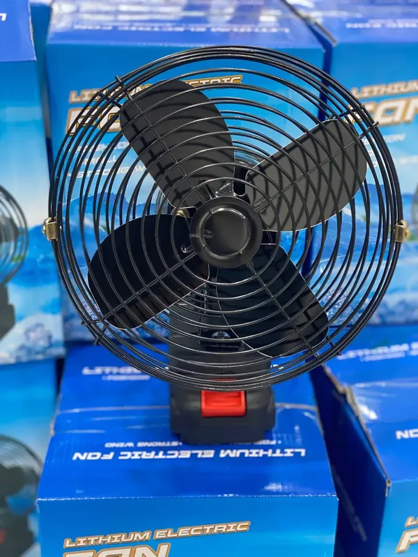 پنکه شارژی  تمام ( فلز) و پره فلزی 48 ولت توری فلزی مدل FAN LITHIUM 3PIN موتور براشلس( اصلی .ضمانت کالا) gallery0