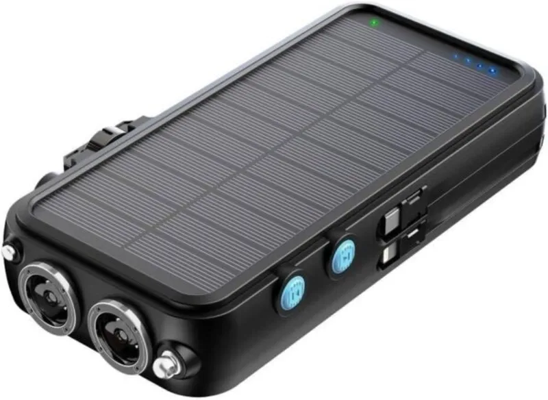 پاوربانک خورشیدی و اسپیکر بلوتوث پاورولوژی مدل Powerology 16000mAh Solar PP049 توان 20W gallery0