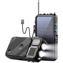 پاوربانک خورشیدی و اسپیکر بلوتوث پاورولوژی مدل Powerology 16000mAh Solar PP049 توان 20W gallery2