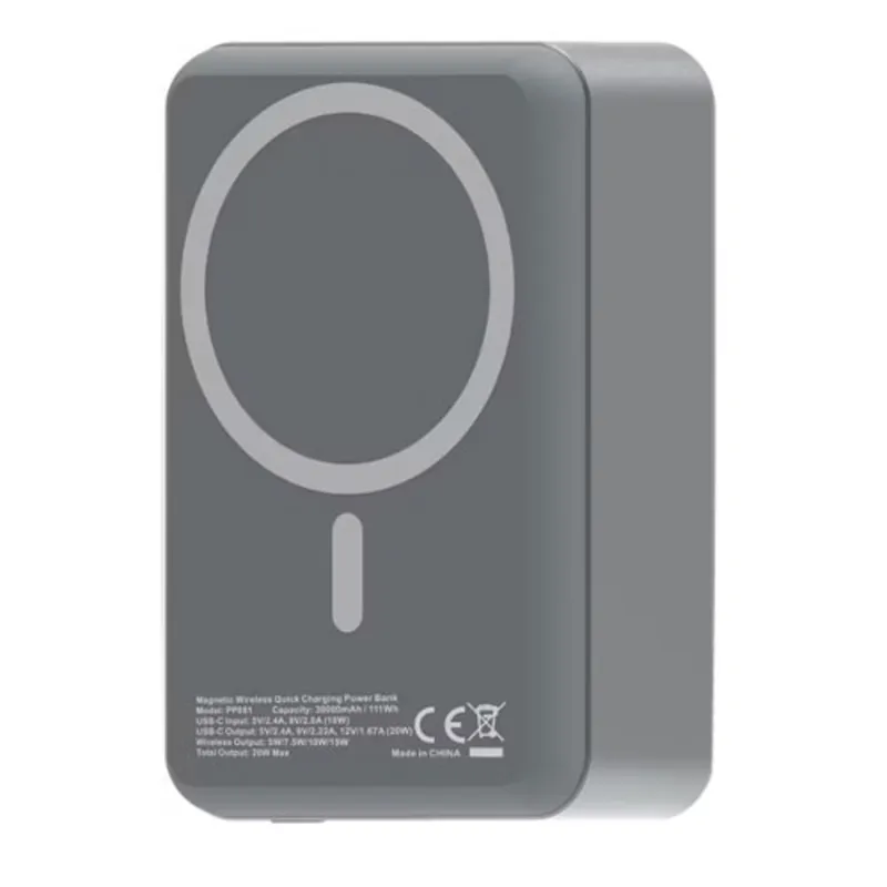 پاوربانک پاورولوژی مدل Magsafe Aluminum کد PP081 ظرفیت 30000 میلی آمپر ساعت gallery2