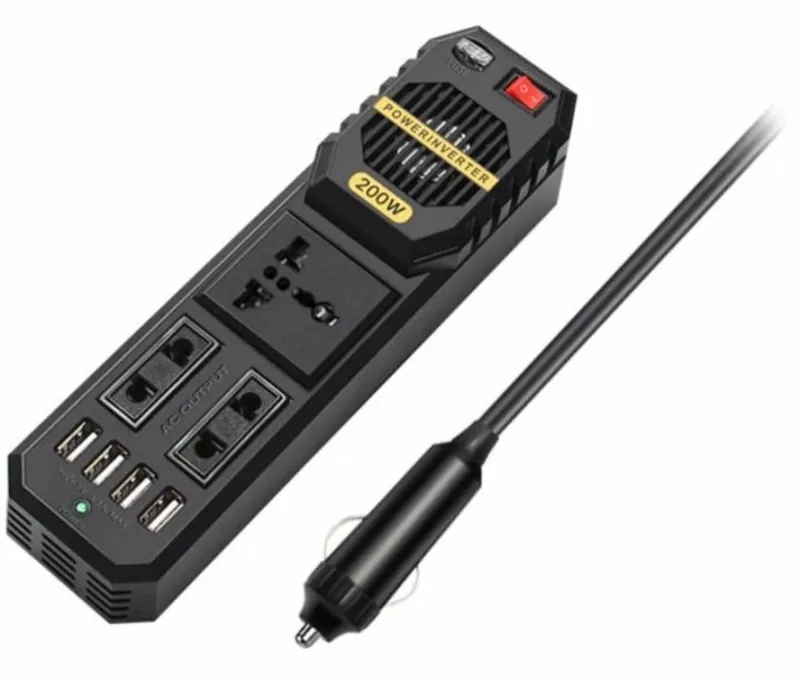 مبدل برق خودرو گرین مدل STARK PLUS 200W gallery2