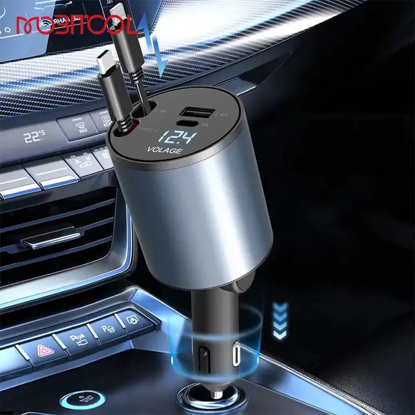 شارژر فندکی 4 کاره گرین لاین مدل 4in1 ظرفیت 50 وات
