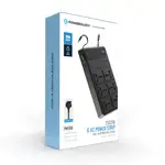 چندراهی برق تایمر دار با کابل متصل پاورولوژی Powerology 2500W 6AC Power Strip with Built-In Retractable Cables thumb 1