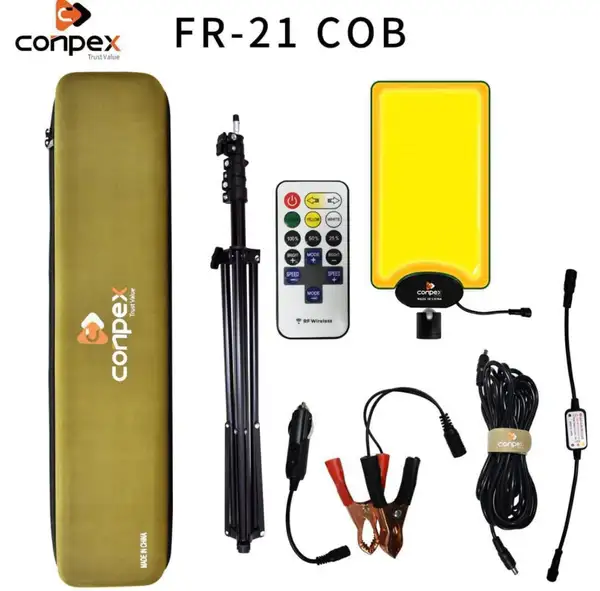 چراغ کمپینگ 1000وات کیفی سه پایه دار FR-21 اصلی