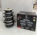سرویس قابلمه 10 پارچ گرانیتی لایف اسمایل کد LIFEP7_10_BLACK__GREEN thumb 2