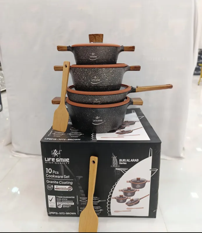 سرویس قابلمه ده پارچ لایف کد LIFEP15_10T2_BROWN gallery1
