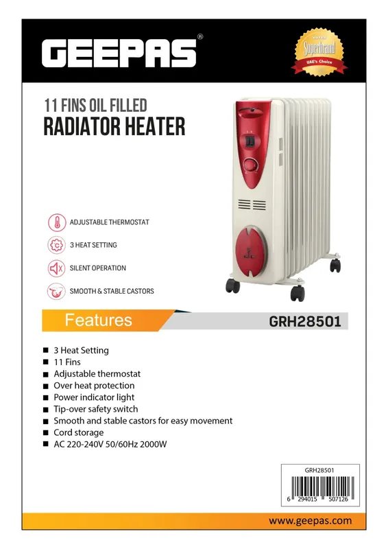شوفاژ برقی جی پاس مدل GRH28501 gallery0