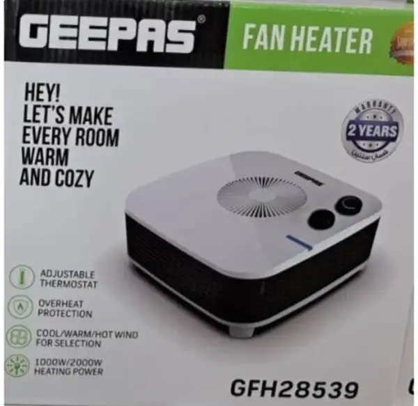 فن هیتر و بخاری برقی جیپاس مدل GFH28539