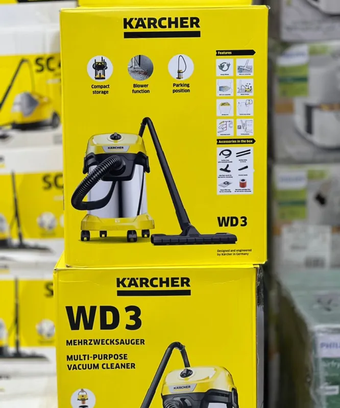 جاروبرقی آب و خاک کارچر مدل WD3 Karcherبدنه پلاستیک و استیل gallery9