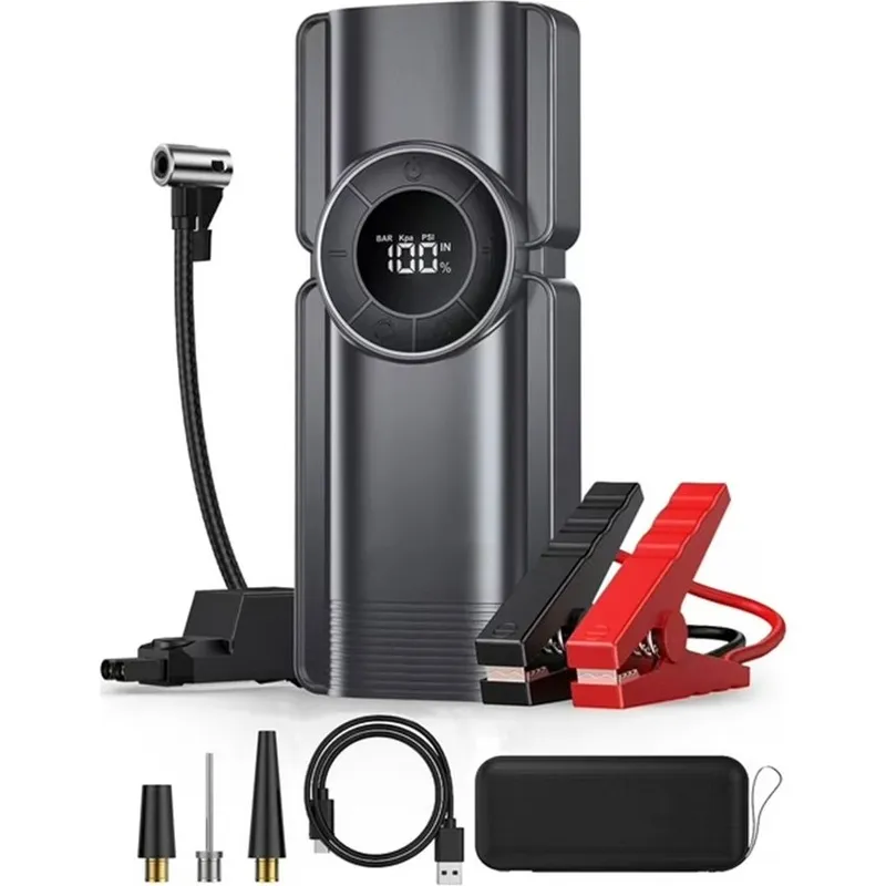 جامپ استارتر و پمپ باد گرین لاین  Portable Jump Starter with Air Pump gallery5