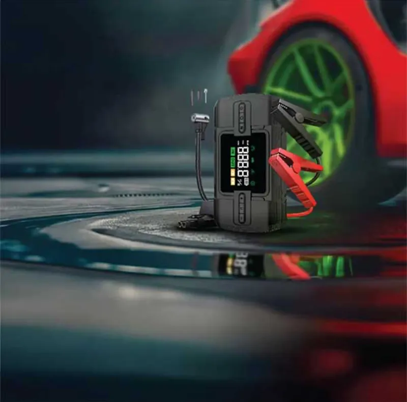 جامپ استارتر و کمپرسور باد قابل حمل گرین Green Lion 12V Jump Starter 12000mAh gallery1