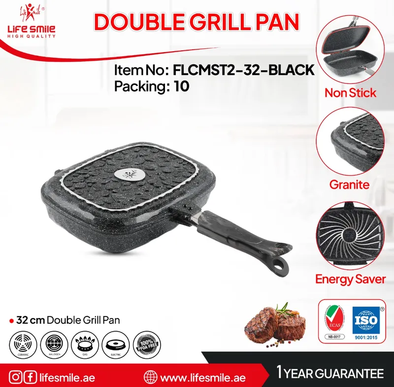 تابه گریل لایف اسمایل سایز 32 سانتی متر کد P7ST2_32_BLACK gallery1