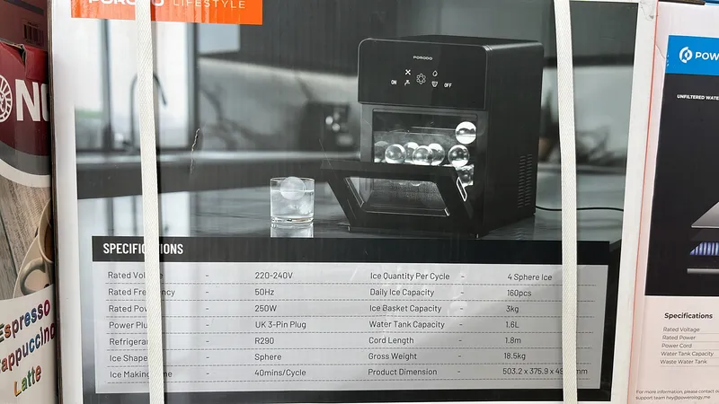 یخساز 10 کیلویی پورودو Porodo Sphere ice Machine PD-LFST091-BK gallery8