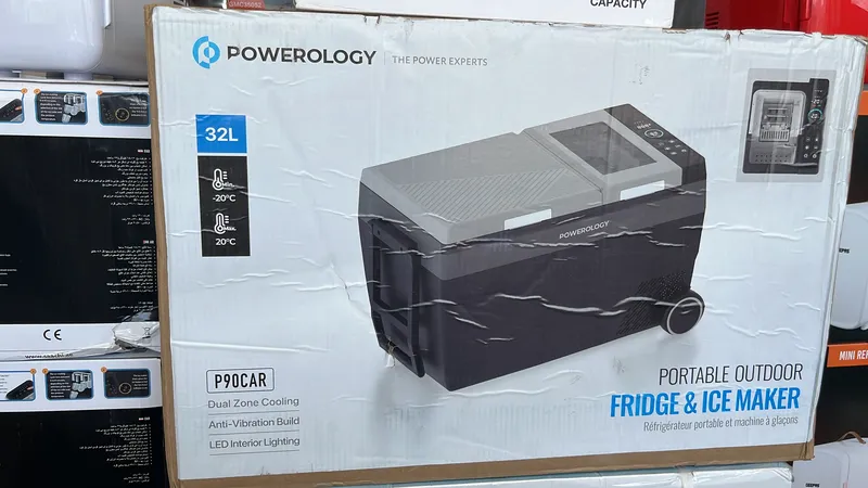 یخچال و یخ ساز و فریزر آیس میکر پاورولوژی مدل P90CARFRZ ظرفیت 32 لیتر قابل حمل gallery7