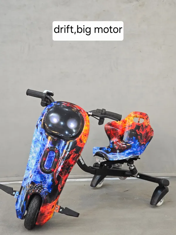 اسکوتر برقی موتور بزرگ .رینگ فولادی دریفتdrift gallery4