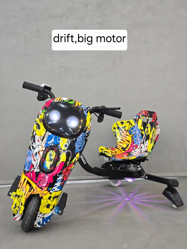 اسکوتر برقی موتور بزرگ .رینگ فولادی دریفتdrift gallery5