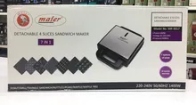 ساندویچ ساز 7 کاره مایر مدل MR3017 ظرفیت 4 خانه استیل ضد زنگ چند کاره gallery2