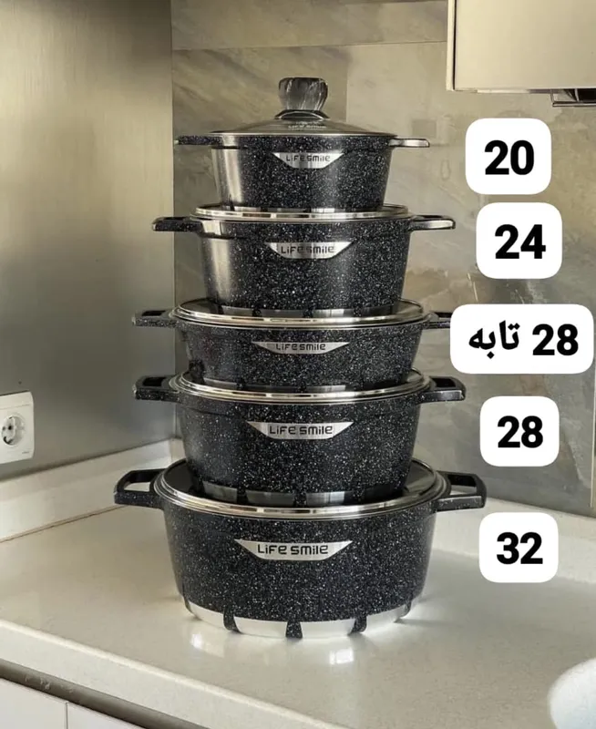 سرویس قابلمه ده پارچ لایف اسمایل مدل FLCM10 gallery9