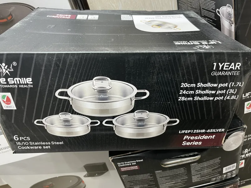 ست تابه 3تکه استیل لایف اسمایل مدل LIFEP12SHR_6SILVER gallery1