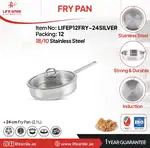 تابه تک استیل سایز 24 لایف اسمایل مدل LIFE12FRY_24SILVER.GOLD thumb 1