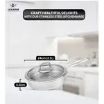 تابه تک استیل سایز 24 لایف اسمایل مدل LIFE12FRY_24SILVER.GOLD thumb 2