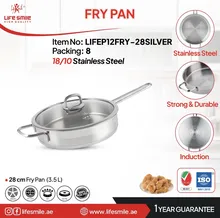 تابه تک استیل سایز 26لایف اسمایل مدل LIFEP12FRY_28SILVER gallery0