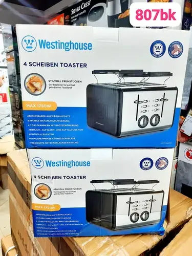توستر نان 4تایی استیل وستینگ هاوس مدل 807Bk