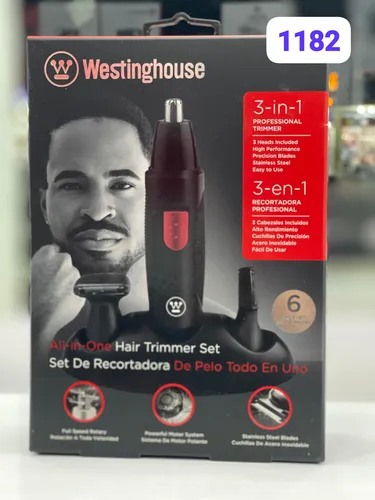 ست اصلاح 3 کاره وستینگ هاوس مدل 1182 | ماشین اصلاح چندمنظوره مردانه ساخت آمریکا