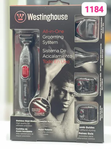 ست اصلاح وستینگ هاوس مدل 1184 | ماشین اصلاح چندکاره مردانه با طراحی ارگونومیک ساخت آمریکا