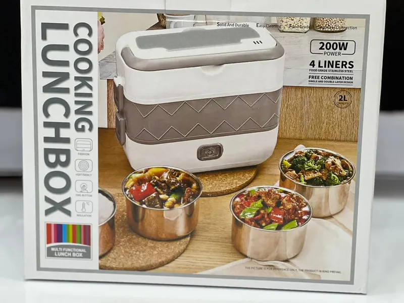 ظرف غذا برقی هیتر دار دو طبقه ( 4 کاسه) مدل DFH_C02( اصل) gallery4