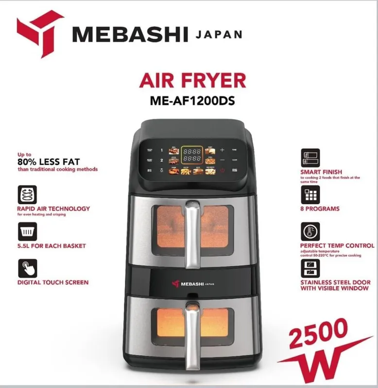 سرخ کن مباشی مدل ME-AF1200DS ظرفیت 11 لیتر gallery1