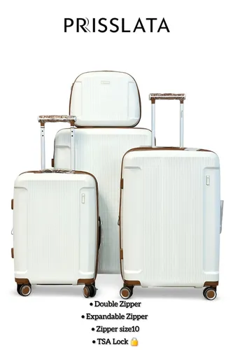 چمدان 4 عددی PRISSLATE 13147 پورت USB