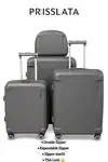 چمدان 4 عددی PRISSLATE 13147 پورت USB thumb 2