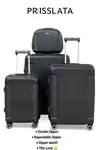 چمدان 4 عددی PRISSLATE 13147 پورت USB thumb 4