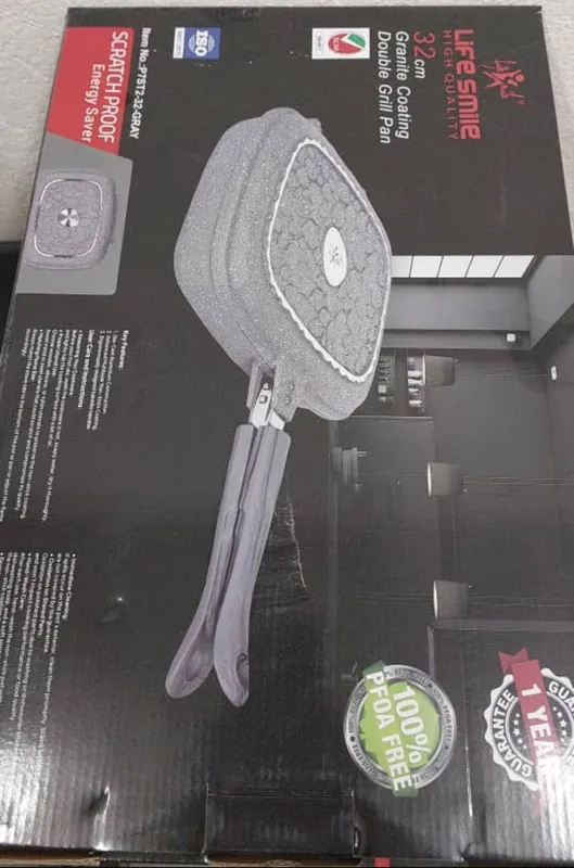 تابه دو طرفه سایز 32 لایف اسمایل کد LIFEP72_30-_GRAY gallery4