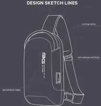 کیف کراس بادی برزنت مردانه و زنانه بنج مدل 7221 gallery6