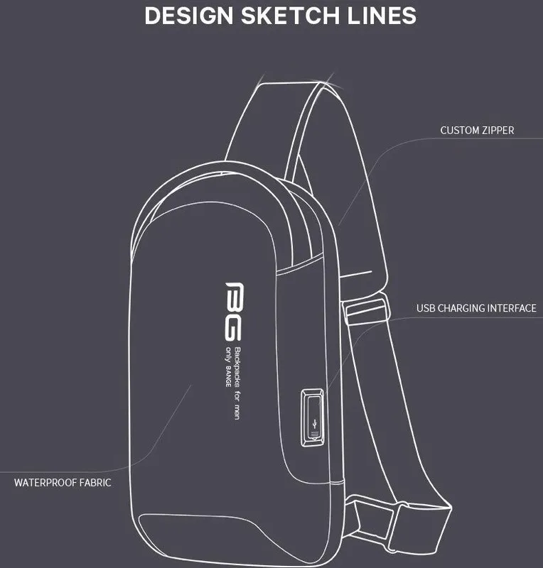 کیف کراس بادی برزنت مردانه و زنانه بنج مدل 7221 gallery6