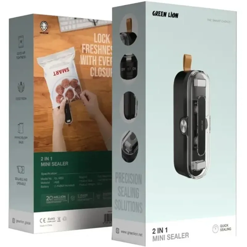 دستگاه پرس حرارتی و برش دستی گرین لاین مدل Mini Sealer 2 در 1 gallery2